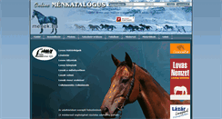 Desktop Screenshot of menek.lovasok.hu