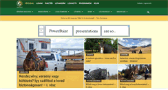 Desktop Screenshot of lovasok.hu